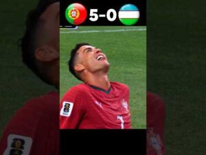 Portugal 5-0 Uzbekistan World Cup Highlights #football #portugal #worldcup #shorts #ronaldo