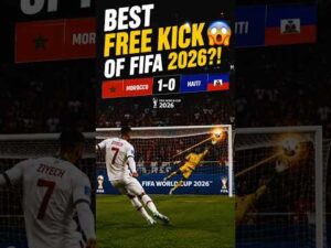 😱 FIFA World Cup 2026’s BEST FREE KICK EVER? | Morocco vs Haiti #highlights #fifaworldcup2026 #halo