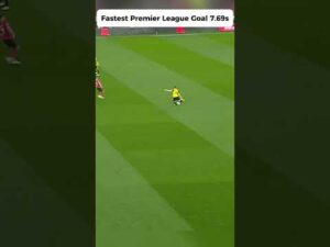 Fastest Premier League Goal 7.69s #usa #soccer #highlights