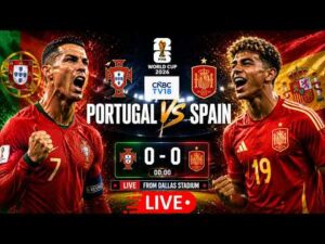 🔴Portugal Vs Spain LIVE: FIFA World Cup 2026 Round of 16 Knockout | Ronaldo Vs Lamine Yamal | N18G