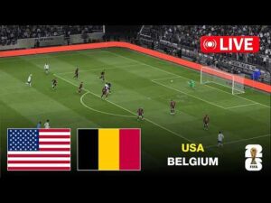 🔴 LIVE : USA vs Belgium | FIFA World Cup 2026 I Full Match Streaming | Video Game Simulation
