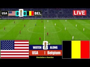 🔴 USA vs Belgium Live | FIFA World Cup 2026 | Full Match Streaming | Video Game Simulation