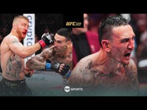 💥💣 GOAT KNOCKOUT! Justin Gaethje vs. Max Holloway #UFC300 Fight Highlights