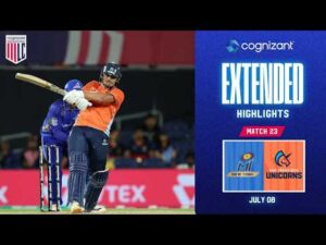 Cognizant Extended Match Highlights | MI New York vs San Francisco Unicorns | Match #23