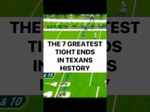 The 7 Greatest Tight Ends in Houston Texans History #nfl #football #highlights #footballshorts #top7