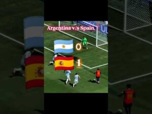 Today Argentina vs Spain 1-0 Final Highlights match. #Shorts #fifa2026 #argentina #spain #new
