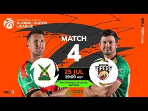 LIVE | Match 4 | Guyana Amazon Warriors vs Desert Vipers | GSL T20 2026