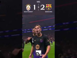 🔥 GALATASARAY 1-4 FC BARCELONA | UEFA CHAMPIONS LEAGUE HIGHLIGHTS ⚽ #ucl #barcelona #messi