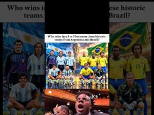 Argentina vs Brazil 5v5: Who will win?🤯🔥 #shorts #trending #football