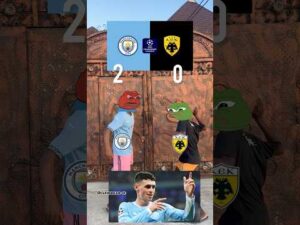 Manchester City vs AEK Athens 5:1 champions league highlights