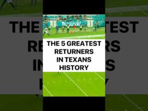 The 5 Greatest Returners in Houston Texans History #nfl #football #highlights #footballshorts #top5